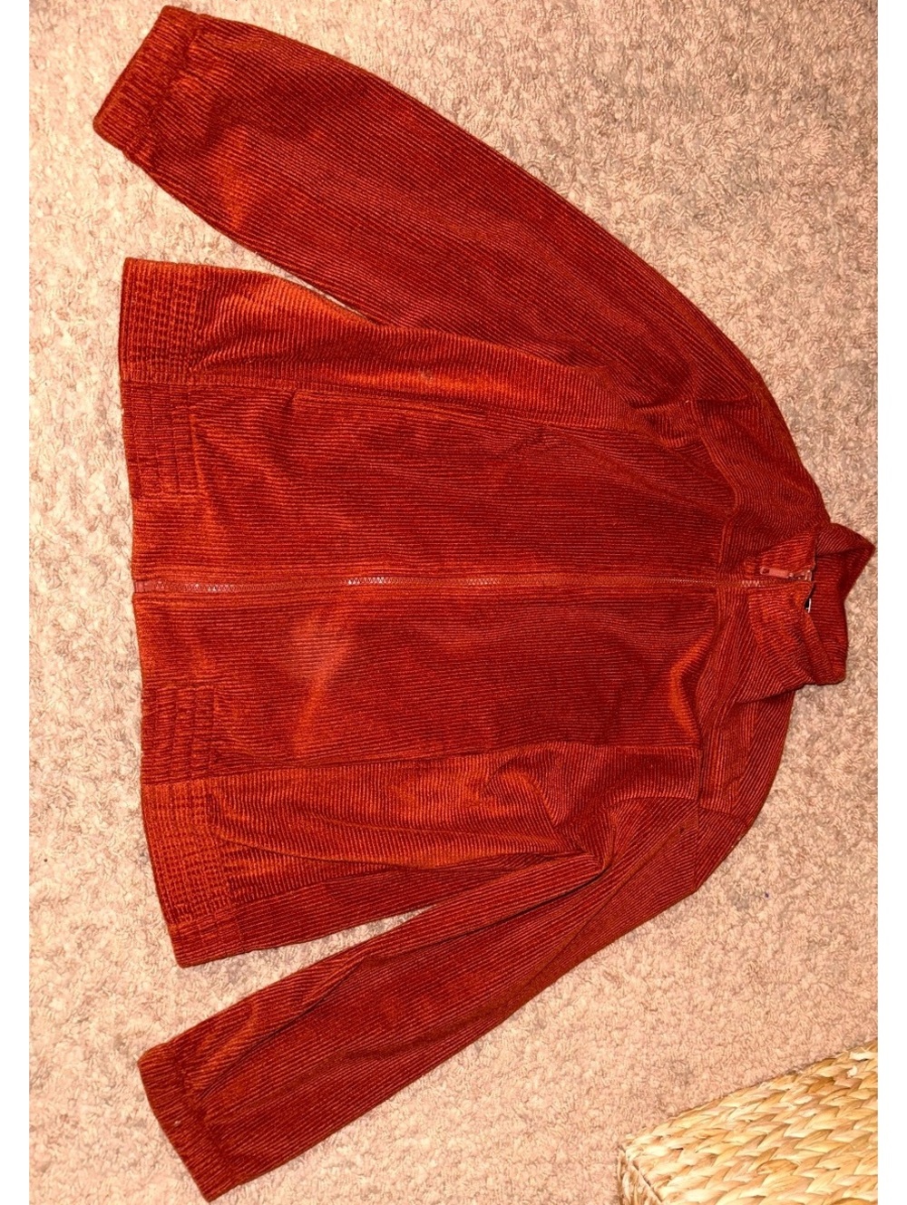 1970’s Vintage teddi orange zippered jacket sweater